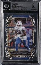 2021 SELECT PRIZM ZEBRA - DIE CUT #92 CARLOS BASHAM BGS 8