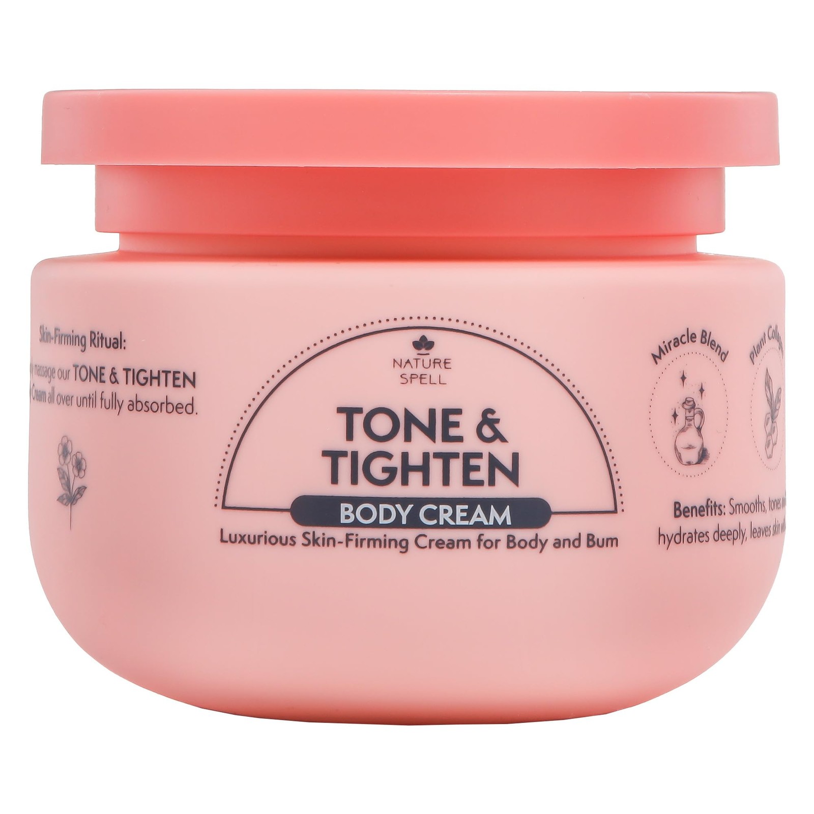 Nature Spell Tone & Tightening 250 ml (Pack of 1), Hyaluronic Acid Body Cream