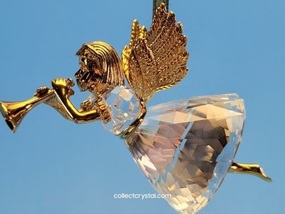 Swarovski Christmas Memories 1997 Ornament Trumpeting Angel