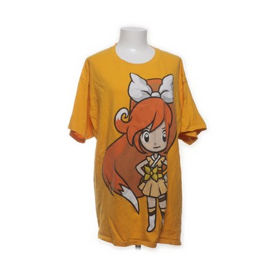 Hanes, T-shirt, Größe: XL, Gelb/Mehrfarbig, Print, Damen #UQx