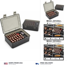 FULLCASE Battery Organizer Storage Case with Tester,Holds 18 AA  18 AAA Batt...