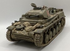 PRO BUILT WEATHERED 1:35 GERMAN WWII PANZER II TANK DAK AFRIKA KORPS TUNISIA 42?