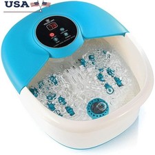 5 in 1 Heated Foot Spa W/ Bubble Jets Vibration Massage  Pedicure Stone New
