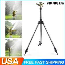 Impact Sprinkler Tripod Base Large Area Water Sprinkler for Lawn Yard Garden US