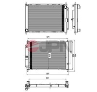 MotorküHler WasserküHler JPN 60C9048-JPN FüR Renault Clio 3 BR0 CR0 KR0 Modus