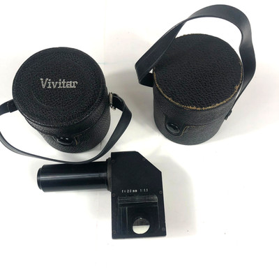 Vintage Pentacon Electric 1.8/50 M42 Lens Lot + Right Angle Macro Attachments