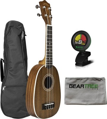 Lanikai MA-P Mahogany Pineapple Ukulele w/ Gig Bag, Cloth, and Tuner