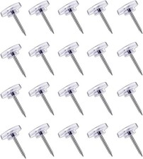 Clear Push Pins - 150Pcs Drawing Pins, Thumb Tacks for Cork, Notice and Bulletin