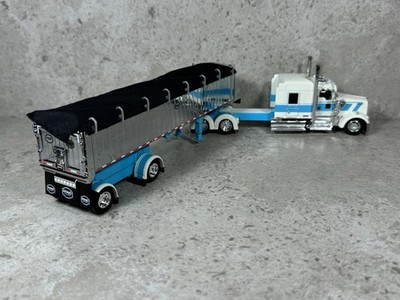 1/64 Kenworth W900L & MAC Coal End Dump White/Turquoise DCP by