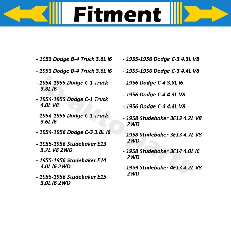 Manguera de freno delantera 2x para Studebaker State President 1940 Foto 2 de 4