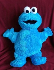 20'' Hasbro Sesame Street Cookie Monster Plush Soft Toy 2014 Character  Blue