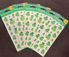 Vtg AGC St. Patrick  s Day Stickers Irish Shamrocks 6 Packs 12 Sheets