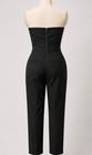 Silence + Noise Strapless Black Tuxedo Jumpsuit Boned Bodice Size 8 New — photo 3