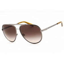 Guess Men's Sunglasses Aviator Matte Gunmetal Metal Full Rim Frame GU00209 09F