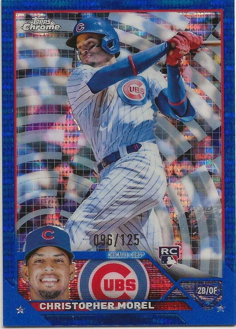 2023 Topps Chrome Blue Sonar Refractor Christopher Morel 096/125 Rookie #198