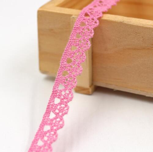 10 Yard Multicolor Crochet Lace Trim Wedding Bridal Ribbon Sewing DIY crafts - Photo 1 sur 14