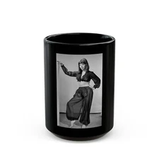 Joan Collins #18 (Vintage Female Icon) Black Coffee Mug