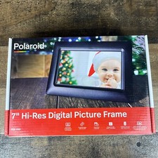 Polaroid PDF-700W 7” Hi-Resolution Digital Picture Frame w/LED Clock