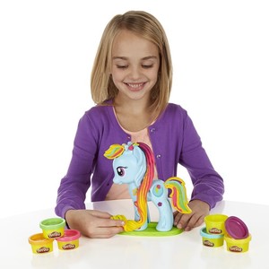 play doh rainbow dash style salon