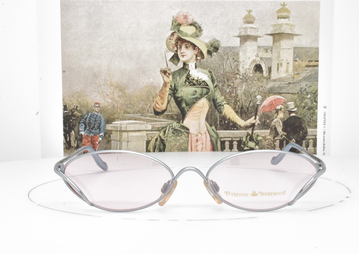 VIVIENNE WESTWOOD Eyeglasses Titanium Vintage Pearly Blue SILVER