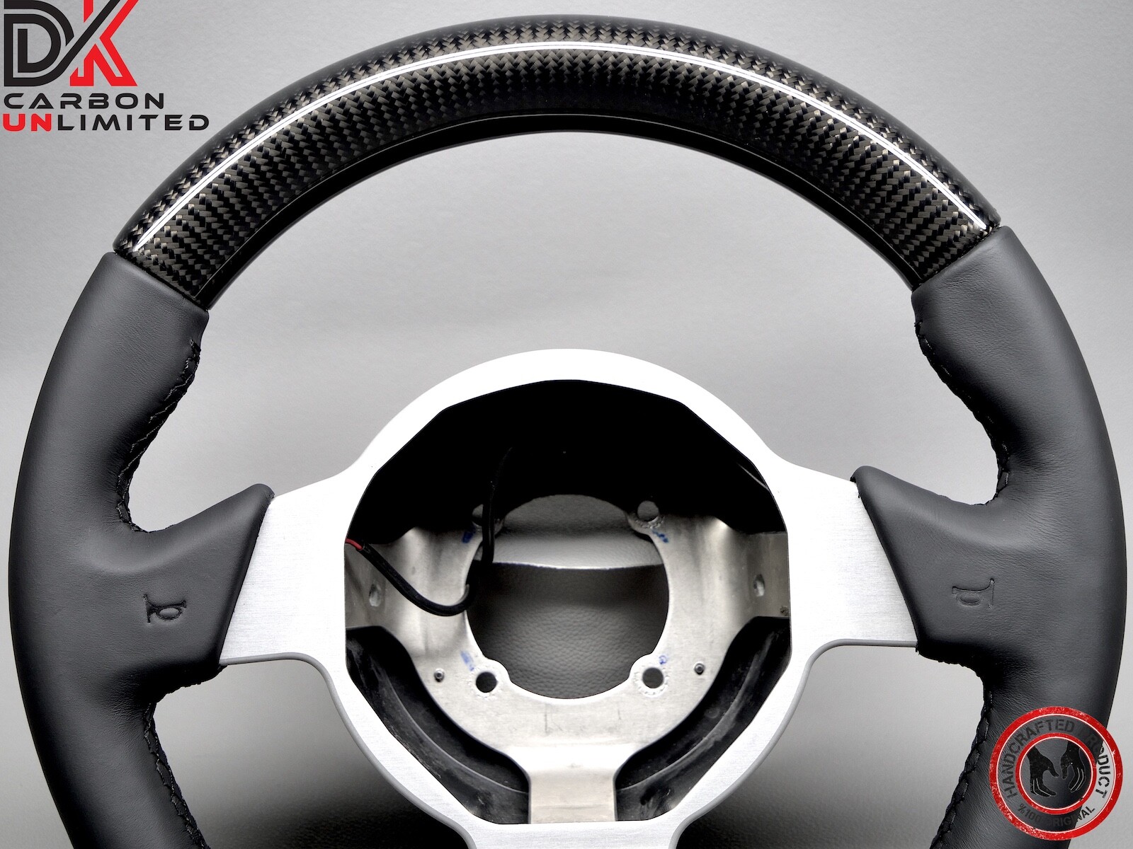 Lotus Series 3 Exige Elise Black Stitch No Ring Napa Carbon Steering Wheel v2