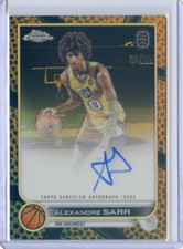 2022-23 Topps Chrome OTE ALEXANDRE SARR #CA-AS1 ORANGE BBALL REFRACTOR AUTO /25