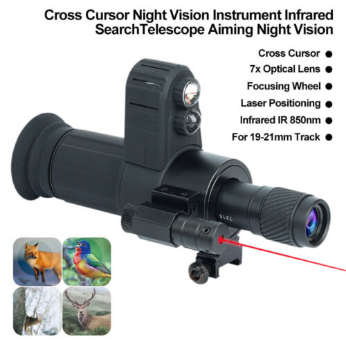 7X Cross Cursor Instrument Infrared Search Telescope Night Vision Hunting - Afbeelding 1 van 18