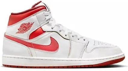 Taglia 10 Air Jordan 1 SE bianco medio rosso duna