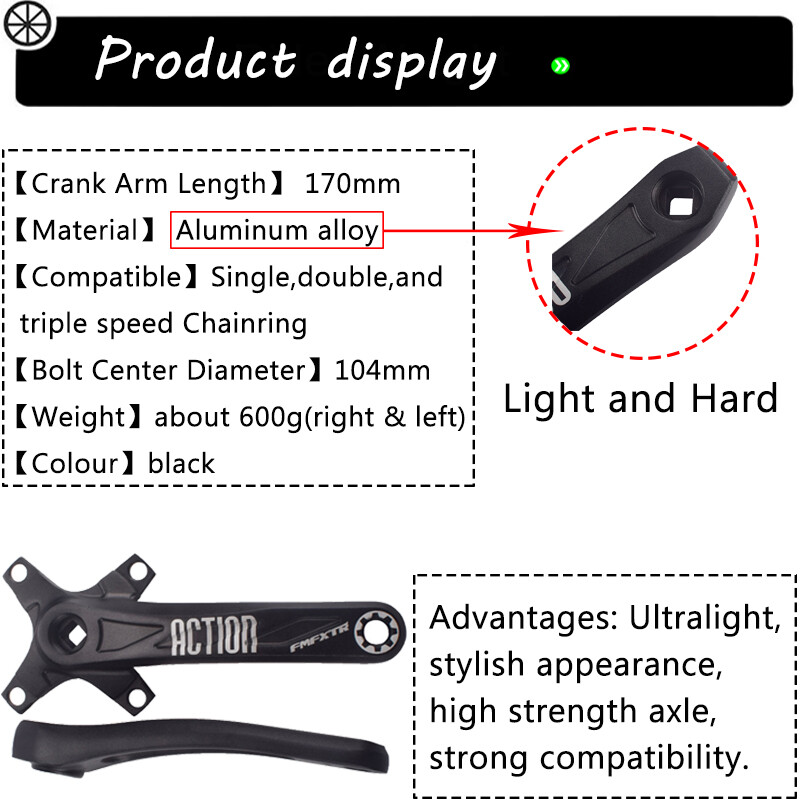 All Teeth 3052t 104bcd Chainset Crank set Round Oval MTB Road DH Bike
