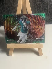 2023 Panini Prizm - Fireworks Green Wave Prizm #F-18 Travis Etienne Mint