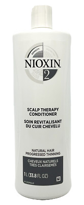 Nioxin System 2 Scalp Therapy Conditioner  Thinning Hair 33.8 oz Liter AUTHENTIC