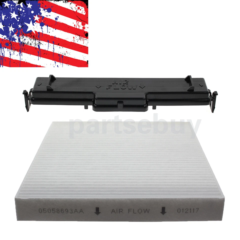 Nuevo filtro de aire de cabina y filtro puerta de acceso para Dodge Ram 1500 2500 3500 2009-2020 Foto 2 de 4