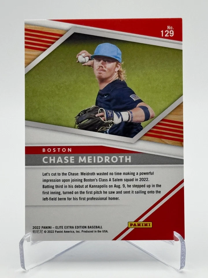 2022 Panini Elite Extra Edition Aspirations #129 CHASE MEIDROTH | Blue /349 - Image 2 of 2