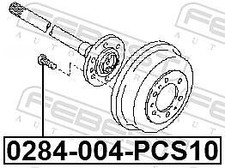 Febest 0284-004-PCS10 Radbolzen passend für NISSAN  passend für SUBARU