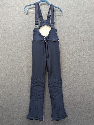 Vintage Teen Blue Ski Snowboard Sportswear Pants Bib Made Italy
