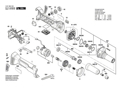 Bosch Ersatzteile für GGS 18V-10SLC Akku-Geradschleifer
