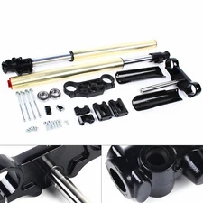29" Pair Front Forks Shock Set Triple Tree, Clamp For Dirt Pit Bike 110cc 125cc