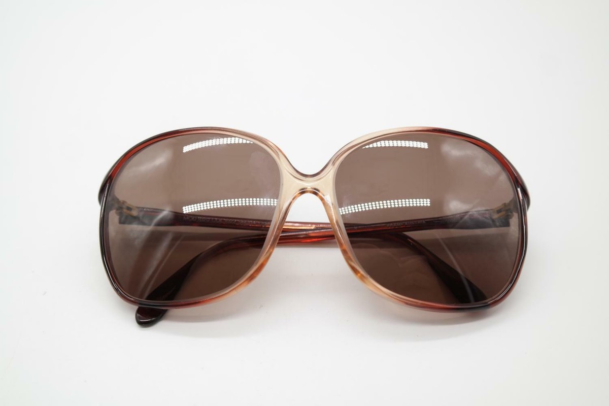 Lunettes De Soleil Vintage Silhouette 1020 - Acétate Rouge-brun Transparent, Ovale, NOS