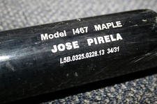 JOSE PIRELA GAME USED CHANDLER MODEL WOOD BAT NEW YORK YANKEES PROSPECT