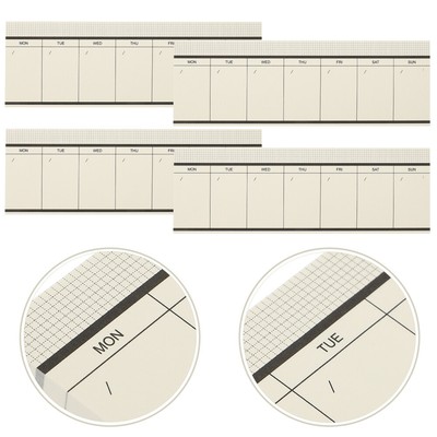 4Pcs Journal Studium Liefert Planer Notizblock Zu Tun Planer Für Studenten Hause