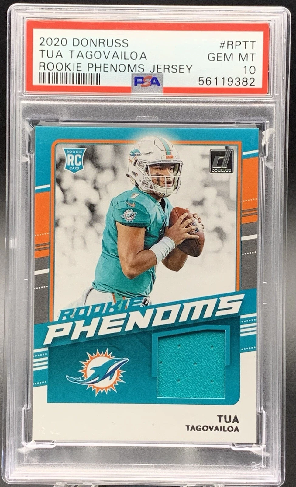 Tua Tagovailoa Panini Donruss Rookie Phenoms Jersey #RPTT Base