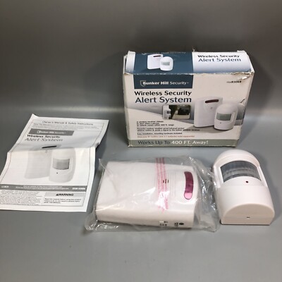 Bunker Hill Security Wireless Up to 400 FT Alert System #39068 CH3 Open Box