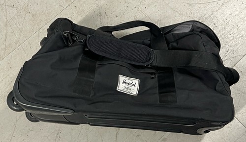 Herschel Supply Co. Wheelie Luggage Outfitter - Black - ZIP BROKEN, NEEDS REPAIR - Picture 2 of 19