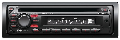 sony xplod cdx-gt25 in car cd mp3 wma radio player stereo aux