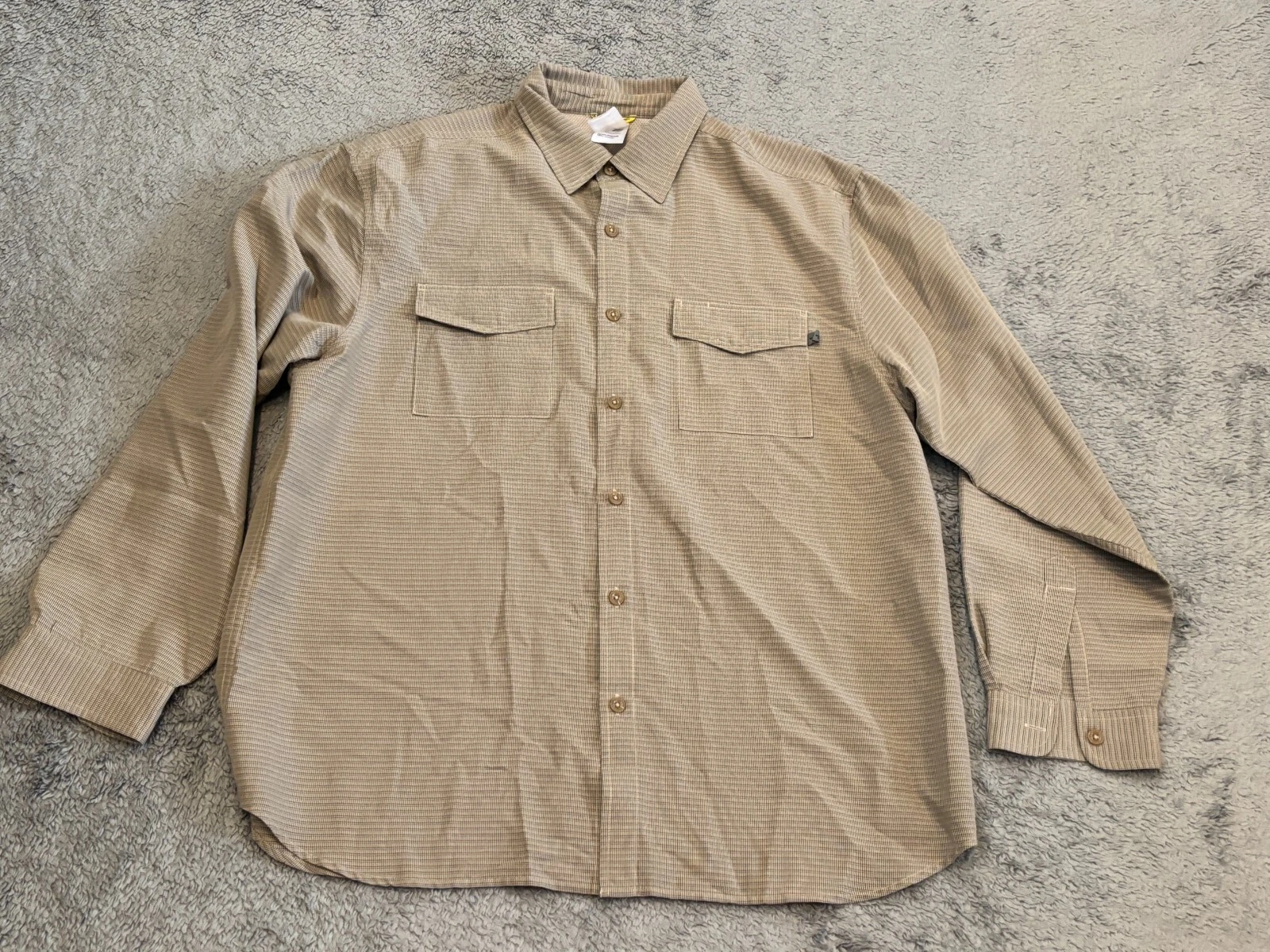 The North Face Shirt Mens Large Beige Button Up Long Sleeve Modal Hiking
Opens in a new window or ta