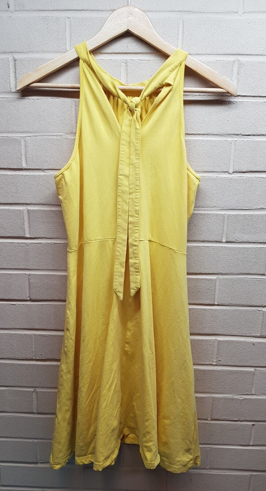 Ouges Women's Yellow Sleeveless Swing Dress Size … - image 3