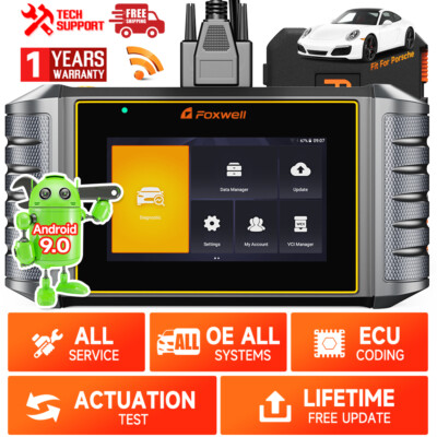 FOXWELL NT710 for Porsche Auto Bidirectional OBD2 Diagnostic Scanner SRS TPMS