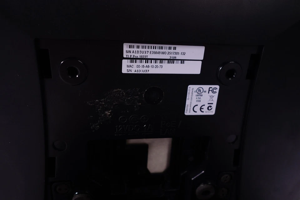 Extron TLP Pro 1022T 10" Tabletop TouchLink Pro Touchpanel - Image 4 of 4