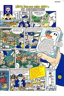 3w22373/ Reklame von 1991   IGLO Fischstäbchen   Käpt´n Iglo und seine Crew.