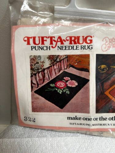 Phentex 1970 VTG Punch Needle Rug Pattern Kit No 322 Granny Chic 24x36 in. - Picture 5 of 13